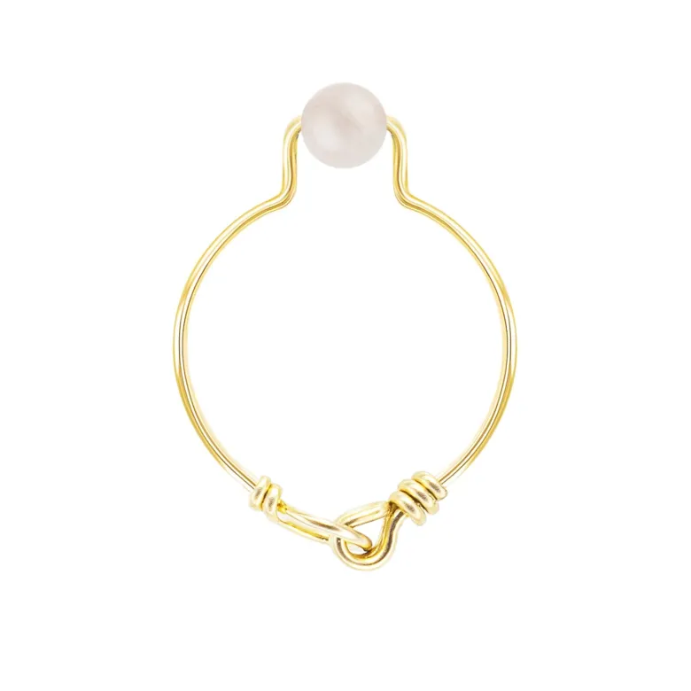 Bague quartz rose taille 50