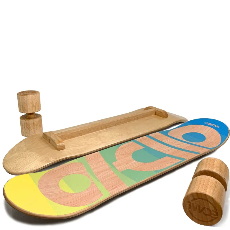 Balance board twob decade bleu - jaune