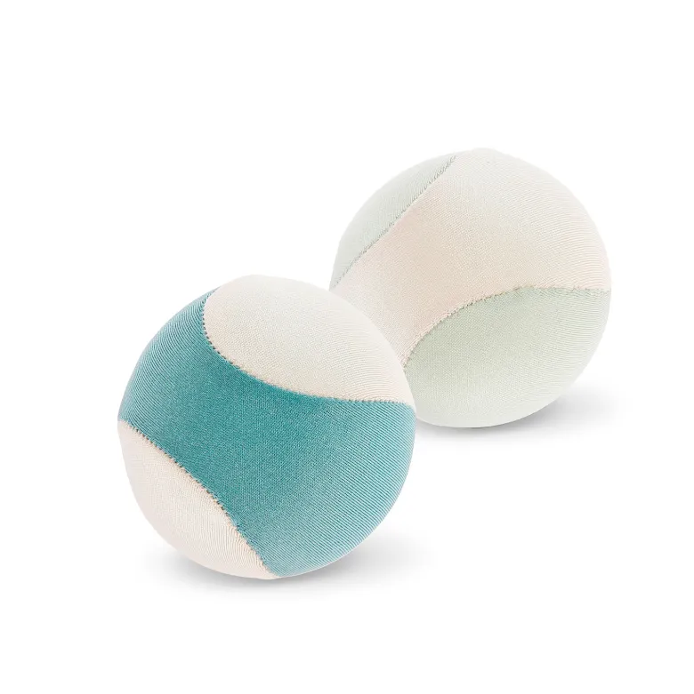 Balle antistress bleu/écru