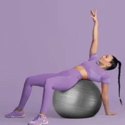 Ballon de yoga - 55 cm - gris