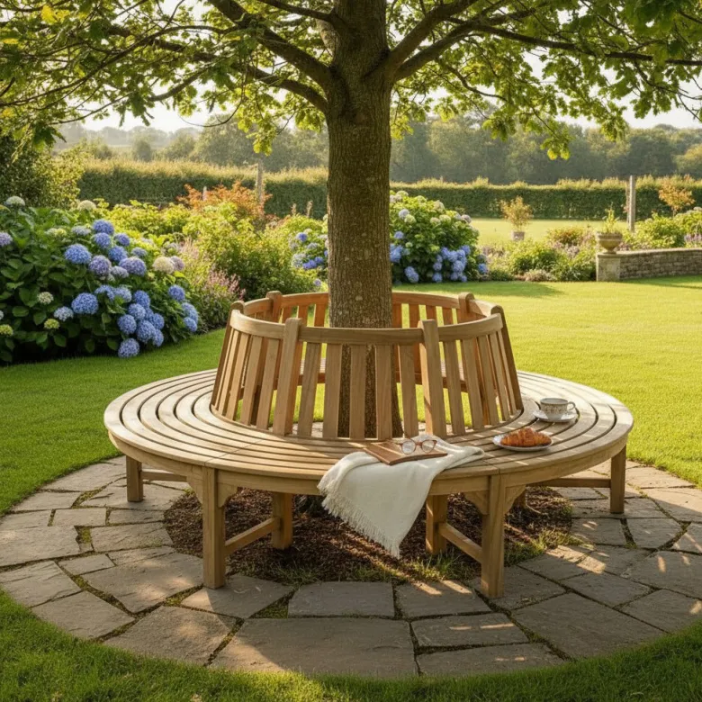 Banc circulaire teck westminster