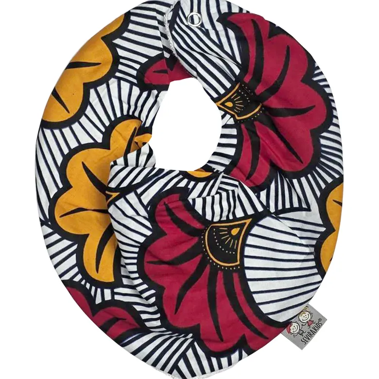 Bandana cache-cou réversible wax mariage
