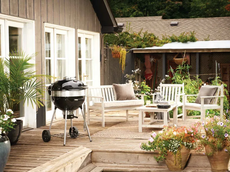 Barbecue à charbon charcoal kettle pro 57 cm + housse de protection - napoleon