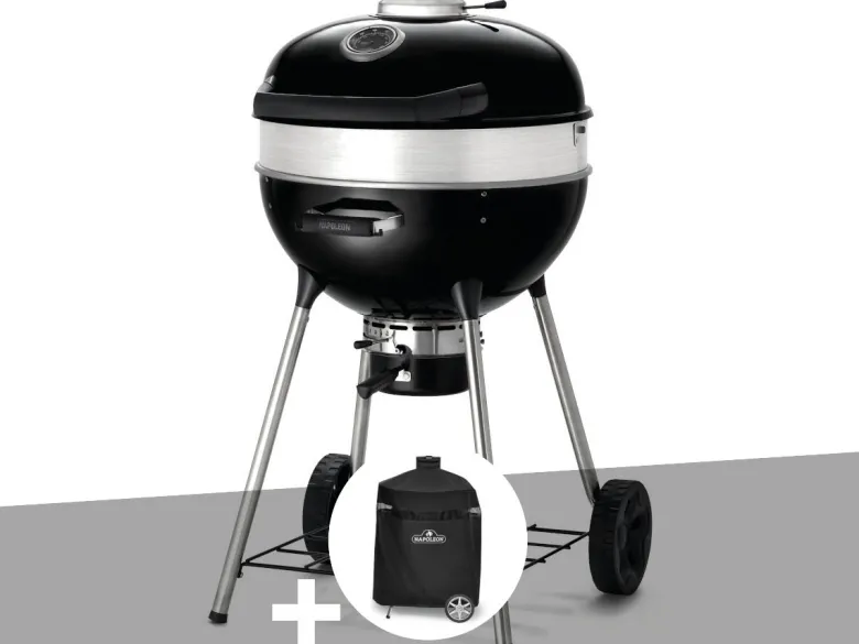 Barbecue à charbon charcoal kettle pro 57 cm + housse de protection - napoleon