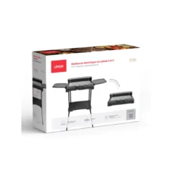 Barbecue électrique sur pieds 2200w noir livoo dom507