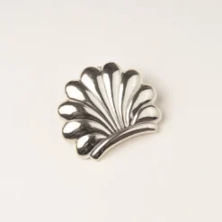 Barrette coquillage argent pince cheveux