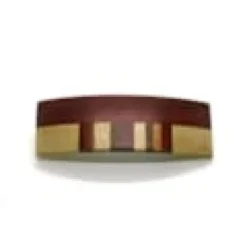 Barrettes marqueterie en bois