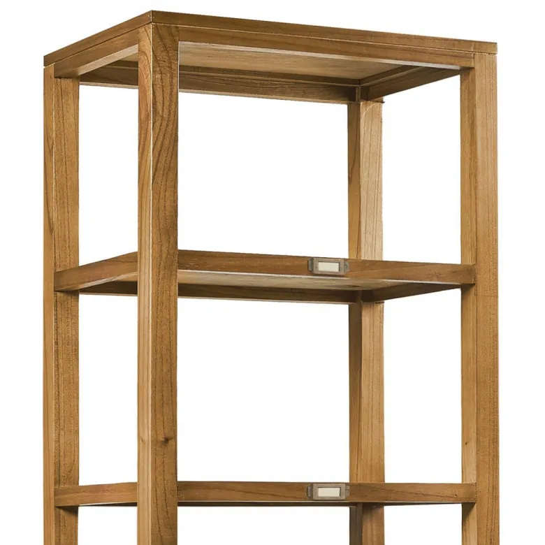 Bibliothèque 2 tiroirs bronze bois