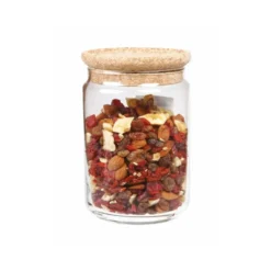 Bocal en verre - couvercle liège - 2l