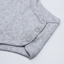 Body bébé ouverture croisée gris 1 mois