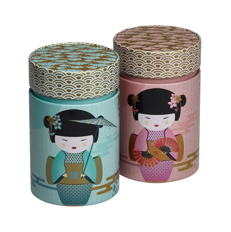 Boite à thé new little geisha pétrol150g