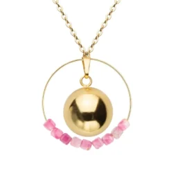 Bola de grossesse et tourmaline rose
