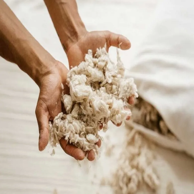 Bolster de yoga ovale coton et kapok bio