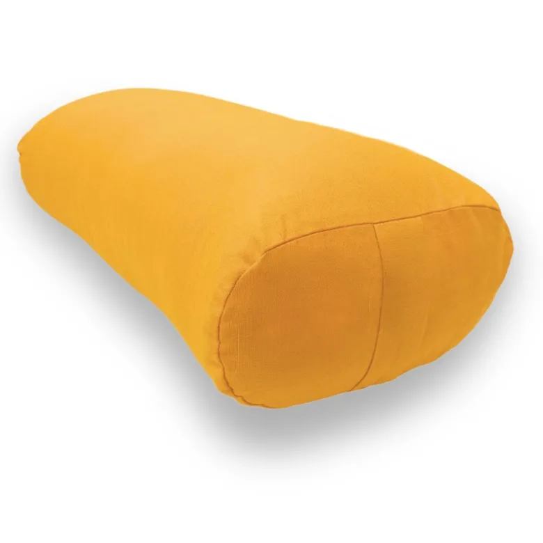 Bolster de yoga ovale coton et kapok bio