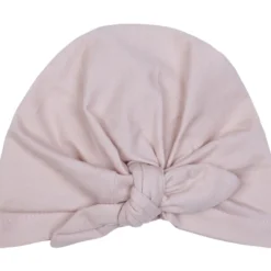 Bonnet de naissance noué nude