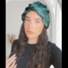Bonnet de nuit en soie vert minuit