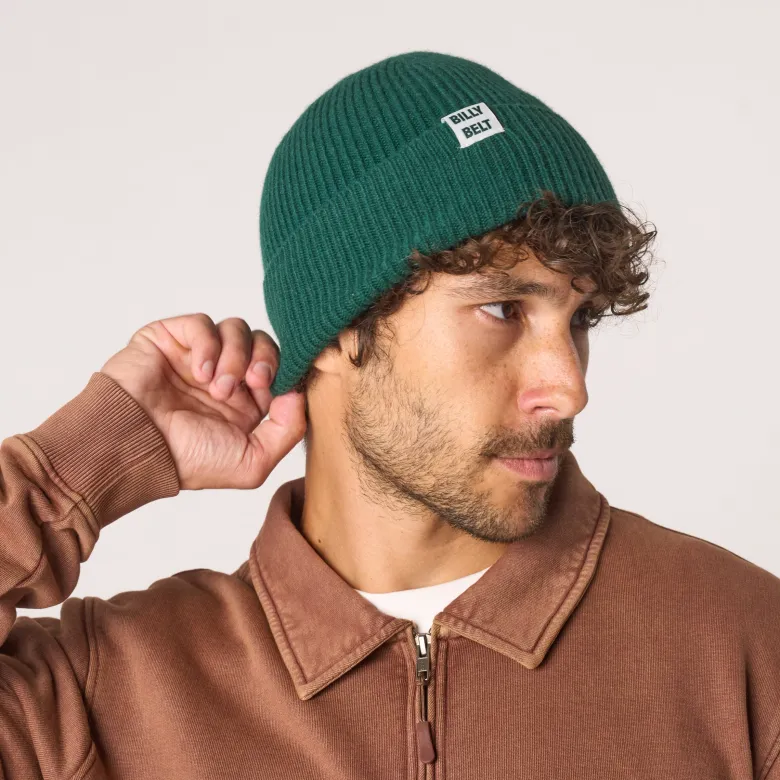 Bonnet en laine vert anglais
