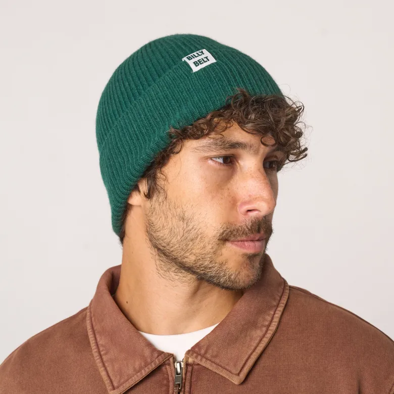 Bonnet en laine vert anglais