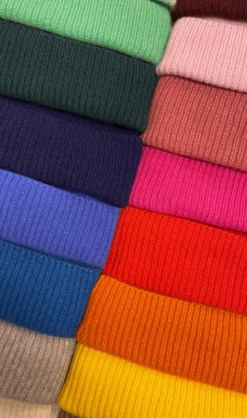 Bonnet mérinos et cachemire Bleu