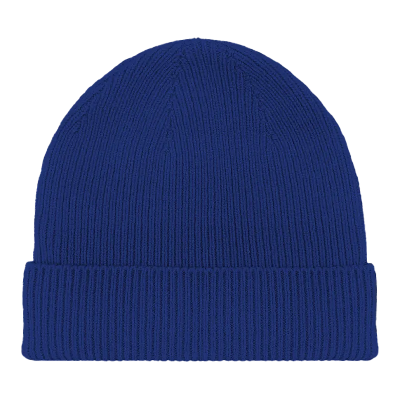 Bonnet mérinos et cachemire Bleu roi
