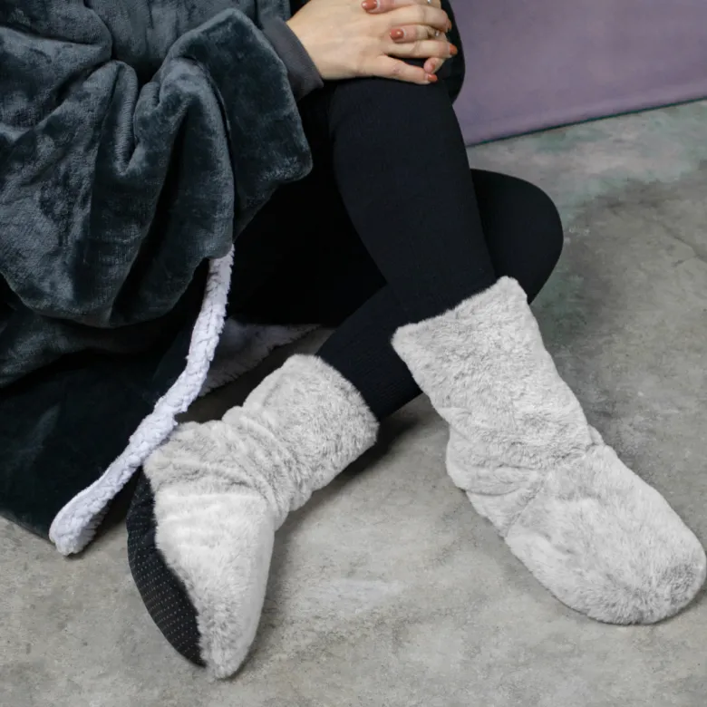 Boots, chaussons chauffants Gris