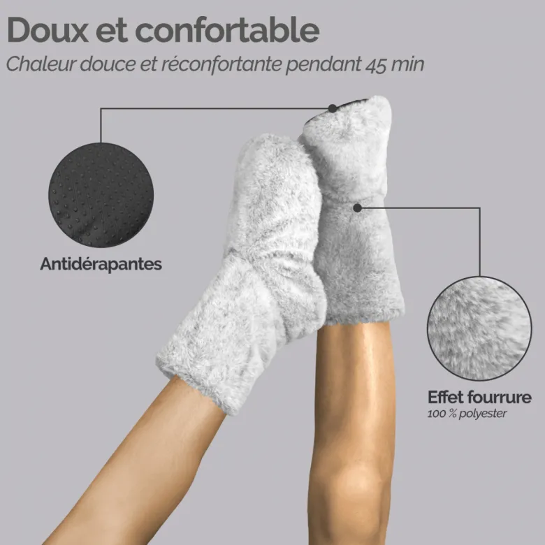 Boots, chaussons chauffants Gris