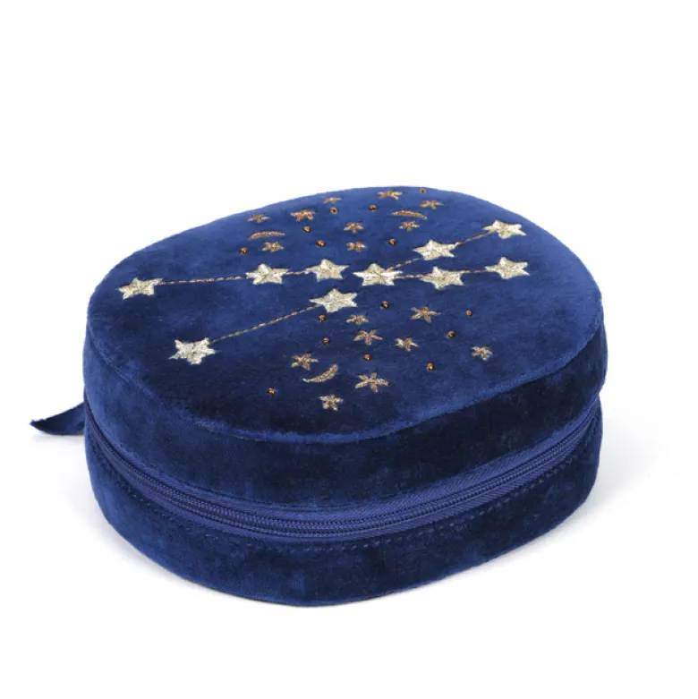 Boîte à bijoux de voyage étoiles