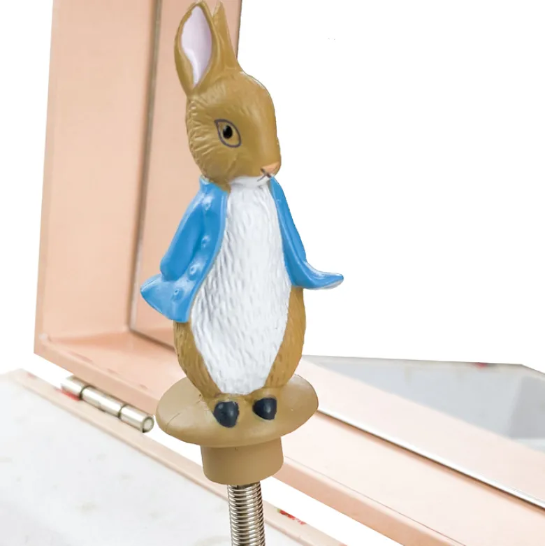 Boîte à bijoux musicale fraises pierre lapin