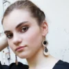 Boucles d'oreilles ethnique noir