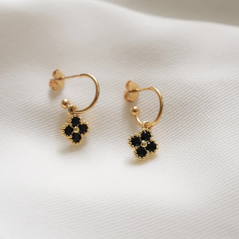 Boucles d'oreilles trèfle
