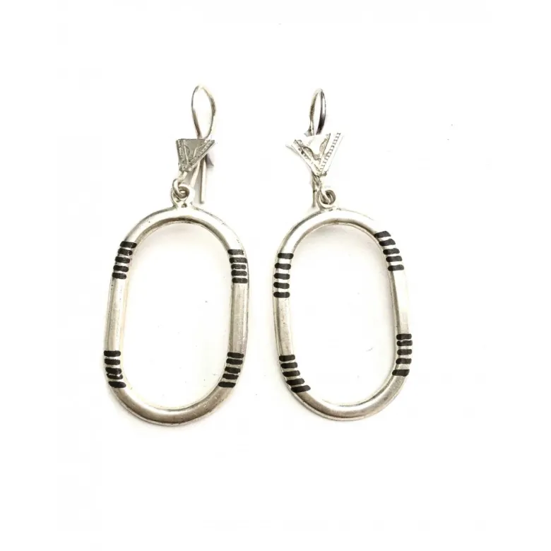 Boucles d'oreille touareg en argent