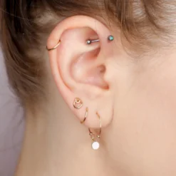 Boucles puces - dryade - or