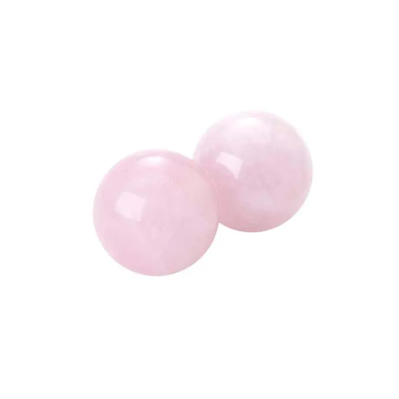 Boules relaxation chinoises quartz rose