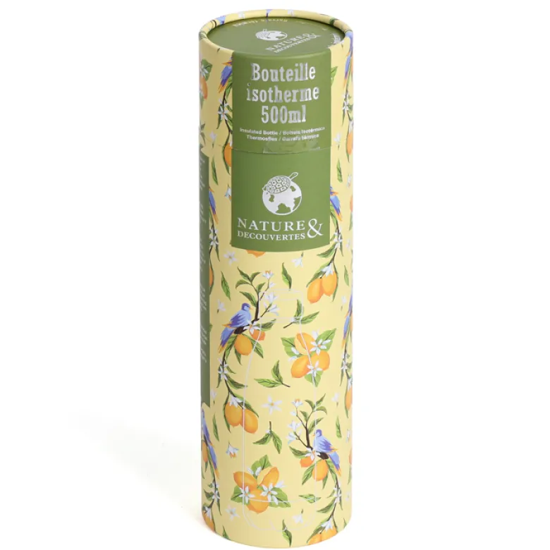 Bouteille isotherme citron en acier inoxydable 500 ml