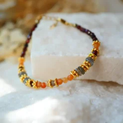 Bracelet cordon jagran agate indienne