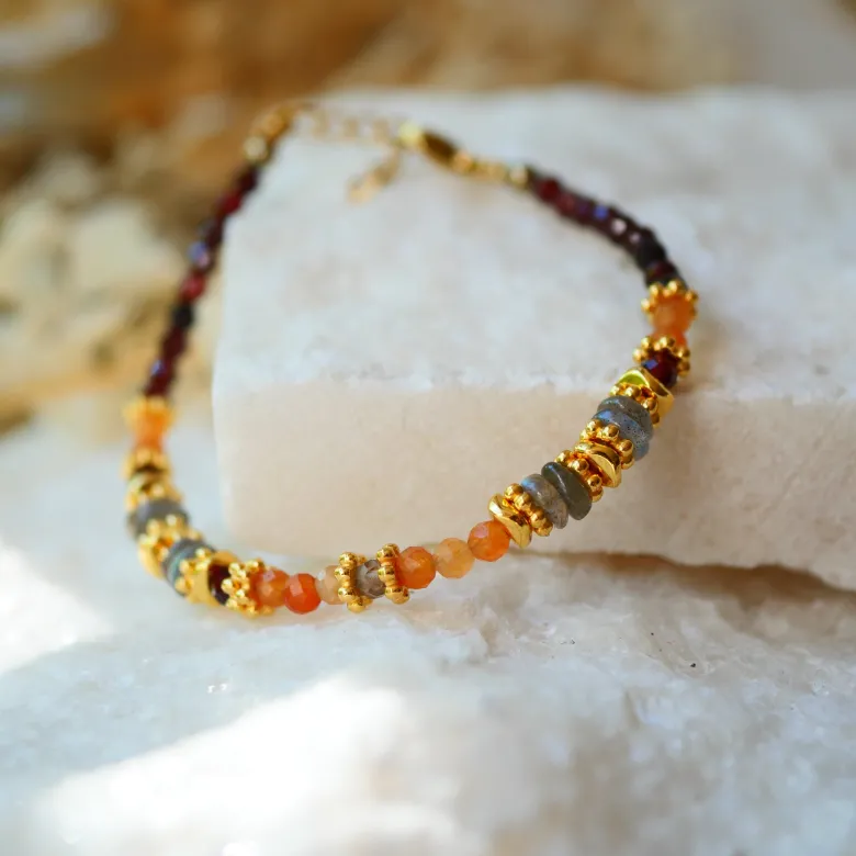 Bracelet cordon jagran agate indienne