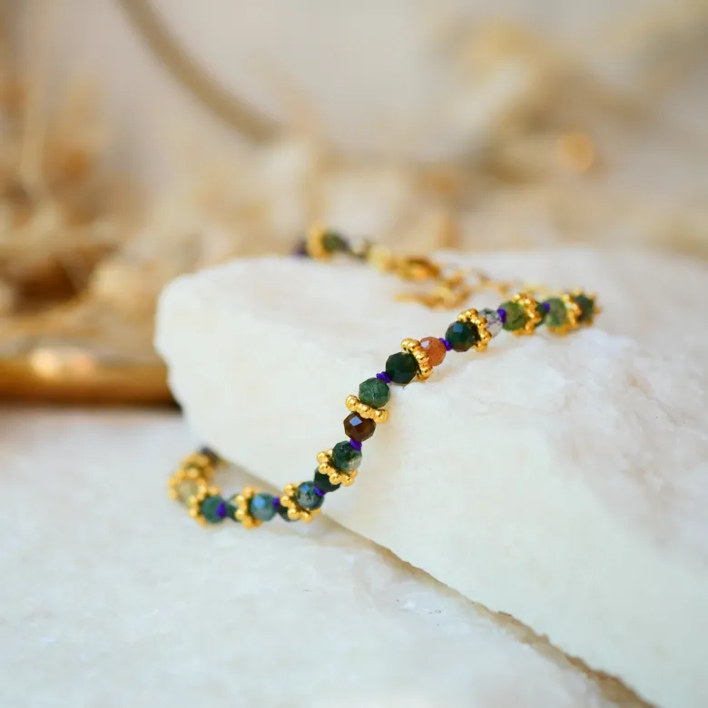 Bracelet cordon jagran agate indienne