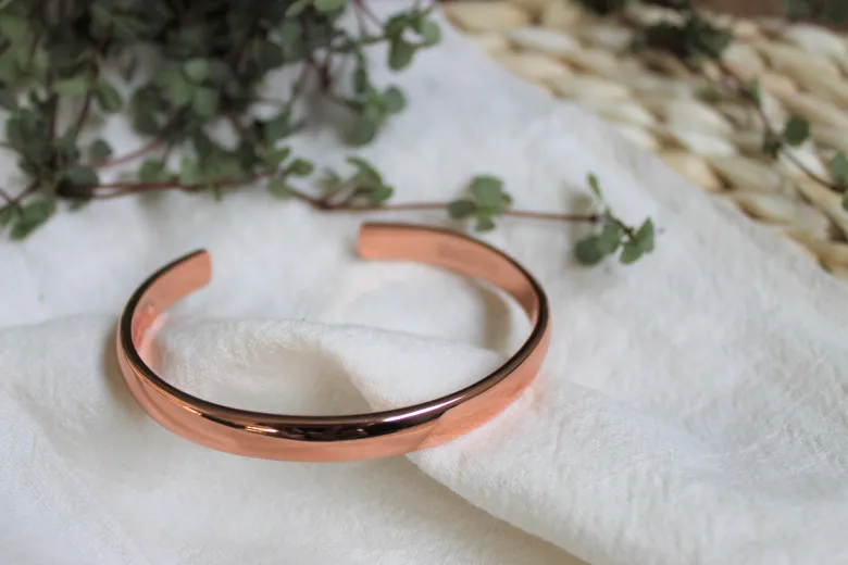 Bracelet cuivre forme jonc arrondi