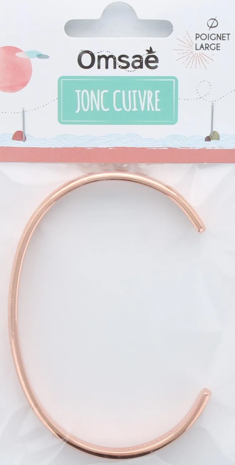 Bracelet cuivre forme jonc arrondi