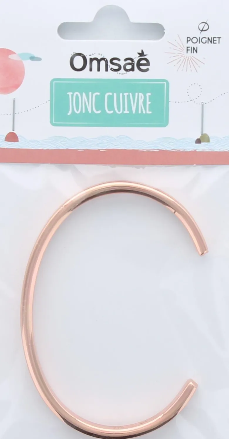 Bracelet cuivre forme jonc arrondi