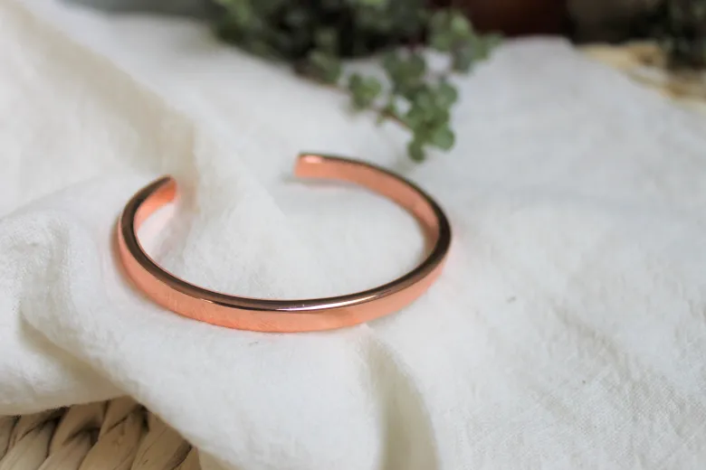Bracelet cuivre forme jonc arrondi