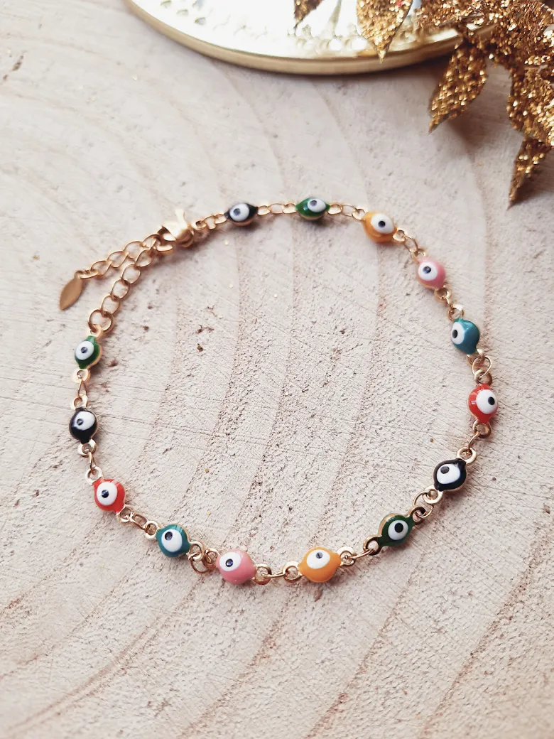 Bracelet de protection œil multicolore