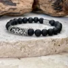 Bracelet de vitalité en pierre de lave