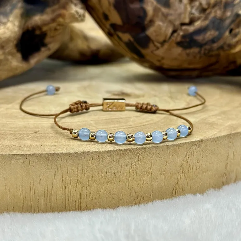 Bracelet en aigue-marine