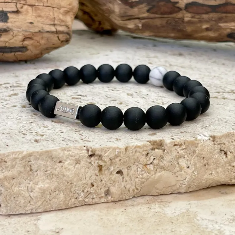 Bracelet en howlite - 2 pièces