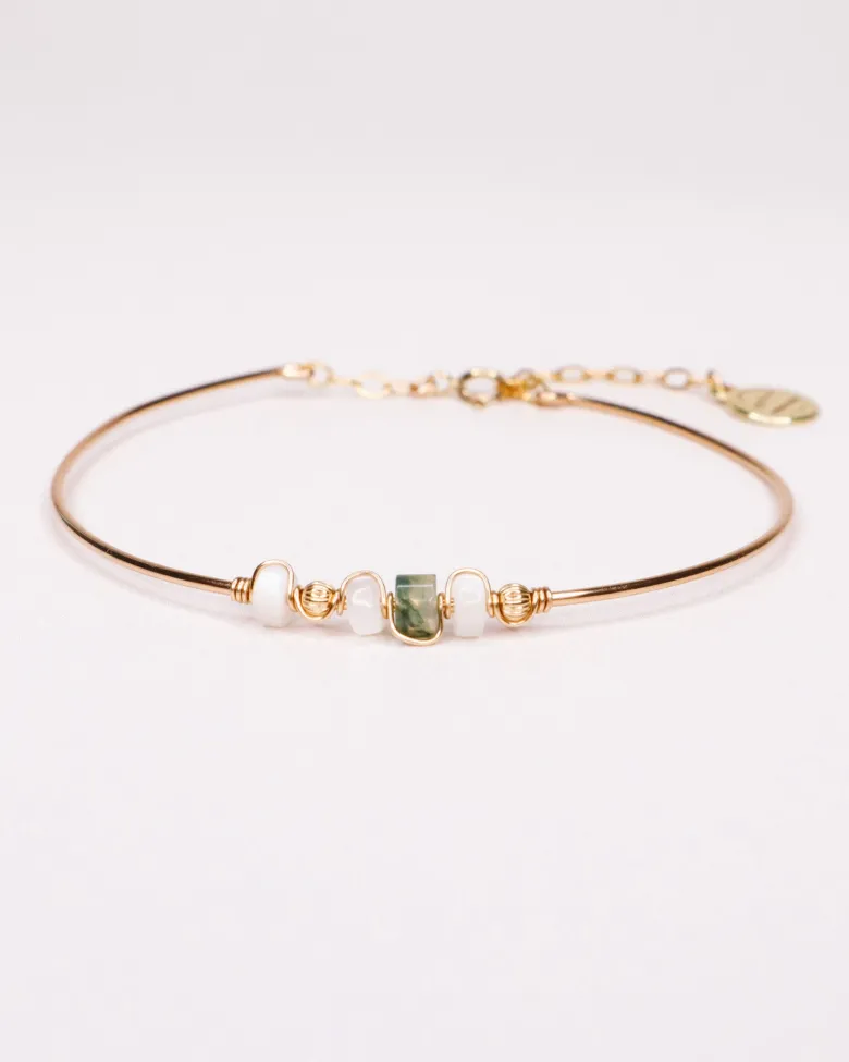 Bracelet jonc - adriane - or