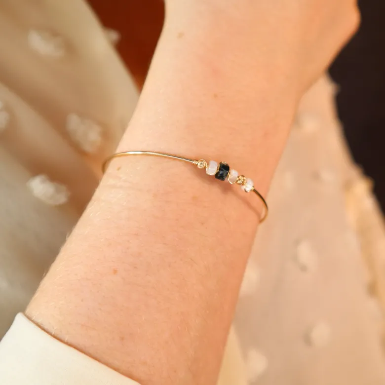 Bracelet jonc - adriane - or