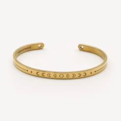 Bracelet jonc femme cycle-phase de lune