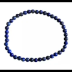 Bracelet 4 mm en lapis lazuli