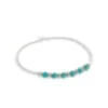 Bracelet Nevada perles argent turquoise